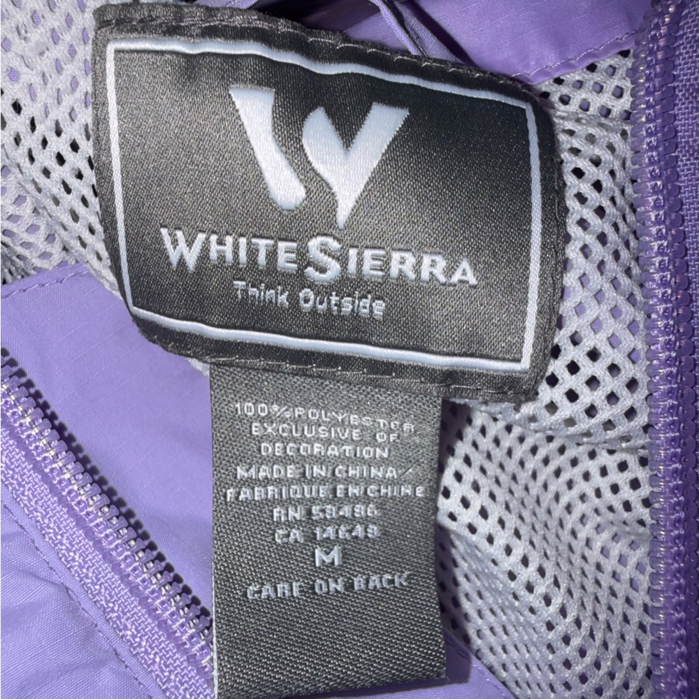 White Sierra Packable Lightweight Jacket Purple W… - image 8
